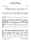 So Many Things (Mezzo-Soprano and String Quartet) - Score & Parts