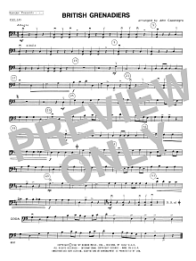 British Grenadiers - Cello 