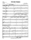 Two Bach Preludes - Full Score