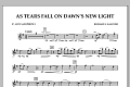 As Tears Fall on Dawn's New Light - Eb Alto Saxophone 1