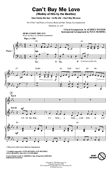 Can't Buy Me Love (Medley of Hits by The Beatles) (arr. Audrey Snyder) 