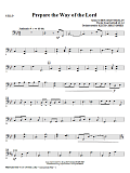 Prepare The Way Of The Lord - Cello
