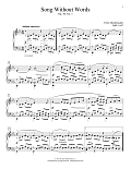 Song Without Words, Op. 30, No. 1