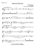 Majestic Holy One - Bb Clarinet 1,2