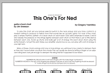 This One's For Ned - Guitar Chord Chart 