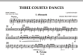 Three Courtly Dances - Percussion 1