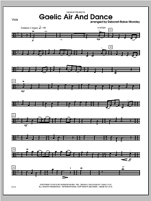 Gaelic Air And Dance (Parting Glass & Collin's Reel) - Viola 