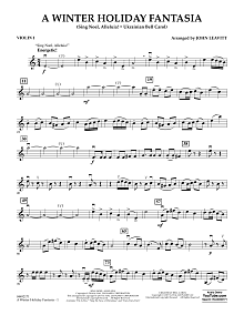 A Winter Holiday Fantasia - Violin 1 