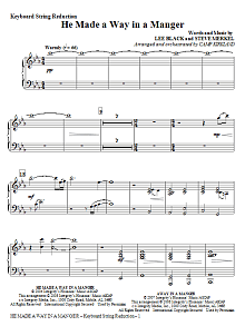 He Made A Way In A Manger - Keyboard String Reduction 