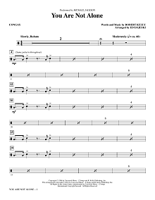 You Are Not Alone - Congas 