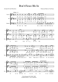 Don't Fence Me In (arr. Jane Edwardson)
