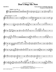 Don't Stop Me Now (arr. Mark Brymer) - Trumpet 1 