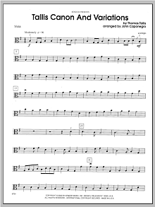 Tallis Canon And Variations - Viola 