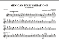 Mexican Folk Variations - Violin 1
