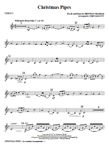 Christmas Pipes - Violin 2 