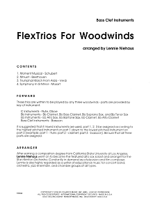 FlexTrios For Woodwinds (playable by any three woodwind instruments) - C Bass Clef Soloist 