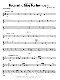 Beginning Trios For Trumpets - 1st Bb Trumpet