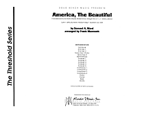 America, the Beautiful - Full Score 