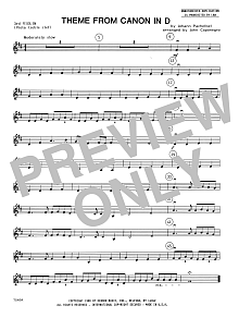 Theme From Canon In D - Violin 3 (Viola T.C.) 