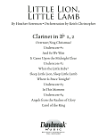 Little Lion, Little Lamb - Bb Clarinet 1 & 2