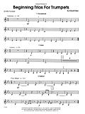 Beginning Trios For Trumpets - 3rd Bb Trumpet