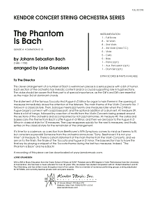 The Phantom Is Bach - Full Score 