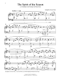 The Spirit Of The Season (A Christmas Carol Fantasy For Piano Solo)