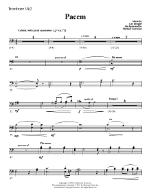 Pacem - Trombone 1 & 2 