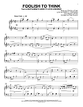 Foolish To Think [Classical version] (A Gentleman's Guide To Love & Murder) (arr. Phillip Keveren)