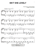 Isn't She Lovely (arr. Phillip Keveren)