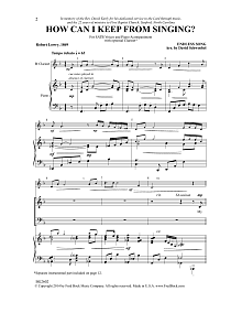How Can I Keep from Singing? 