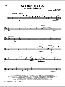 God Bless The U.S.A (with America, The Beautiful) - Cello 