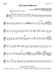 The Lord of Harvest - Violin 1 