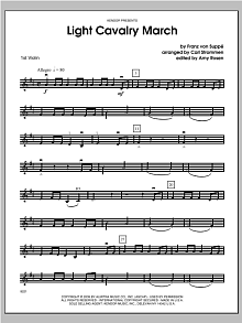 Light Cavalry March - Violin 1 