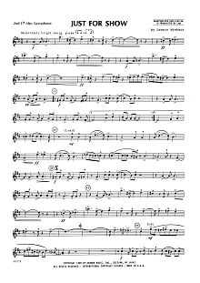 Just For Show - 2nd Eb Alto Saxophone 