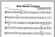 Ave Verum Corpus - Violin 1 