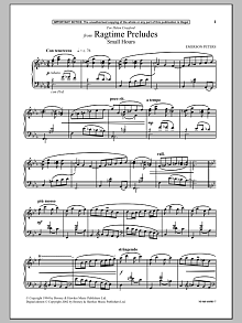 Small Hours (from Ragtime Preludes) 