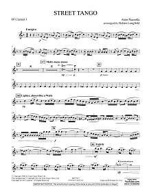 Street Tango - Bb Clarinet 1 