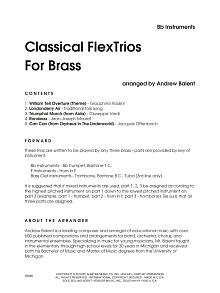 Classical Flextrios For Brass (arr. Andrew Balent) - Bb Instruments 