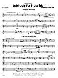 Spirituals For Brass Trio - Bb Trumpet
