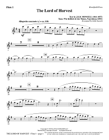 The Lord of Harvest - Flute 1 