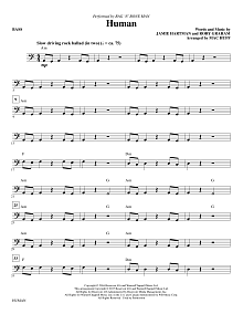 Human (arr. Mac Huff) - Bass 