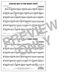 (You've Got It) The Right Stuff (arr. Ishbah Cox) - Eb Baritone Sax