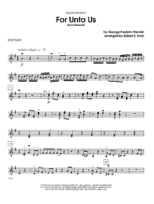 For Unto Us (from Messiah) - 2nd Violin 