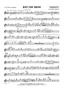 Just For Show - 1st Eb Alto Saxophone 