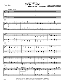 Ewe, Thina (We Walk His Way) - Piano Accompaniment 