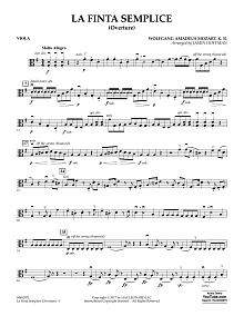 La Finta Semplice (Overture) - Viola 