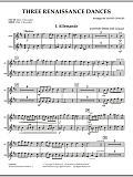 Three Renaissance Dances - Flute/Oboe