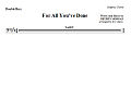 For All You've Done - Eb Alto Saxophone (Horn)