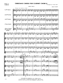 Christmas Carols For Clarinet Choir II - Full Score 
